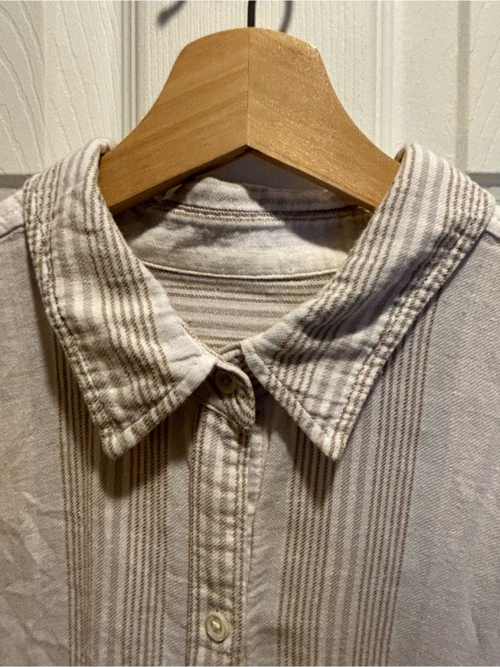 Community by Aritzia (discontinued) Cotton/linen blend striped shirt - size XL - Picture 2 of 16